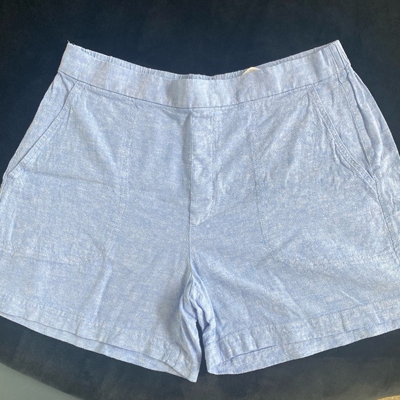 Banana Republic Linen Blend Shorts Blue Size Large - Picture 5 of 5